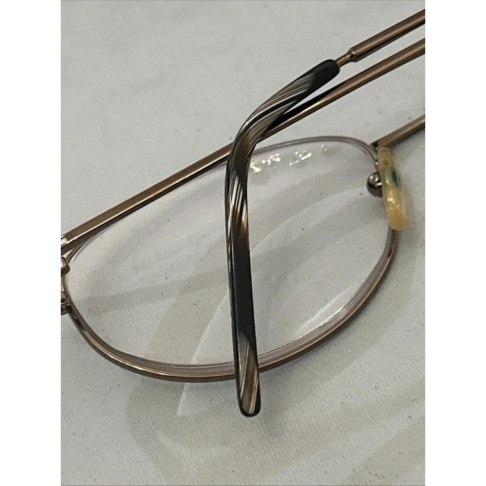 Vintage Fendi F570 Eyeglasses Frame Bronze Crystal 54☐18 135 Italy w/ Case